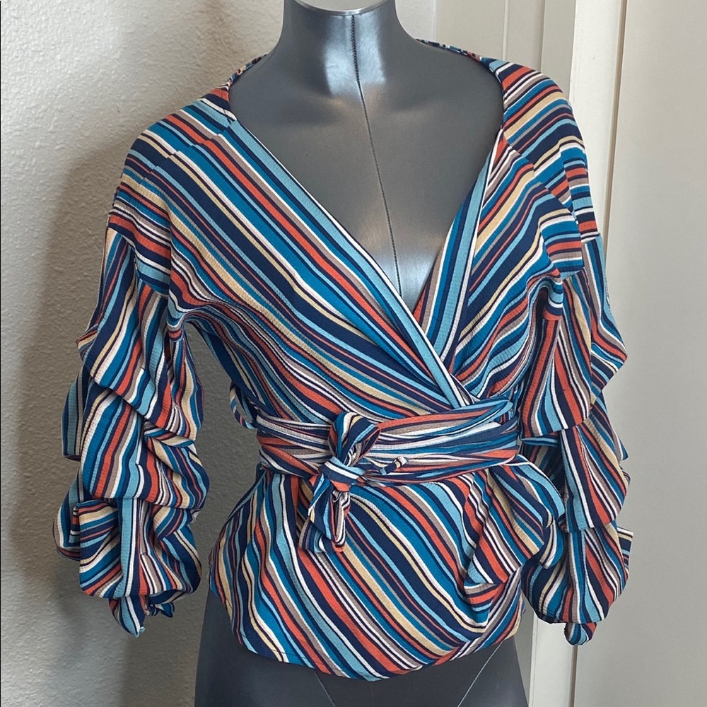 Stripe multi colored blouse